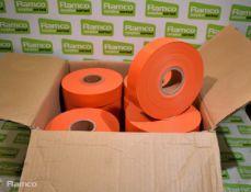 Tracing Tape Non Adhesive 16x 38mm x 100m Per Box - Orange