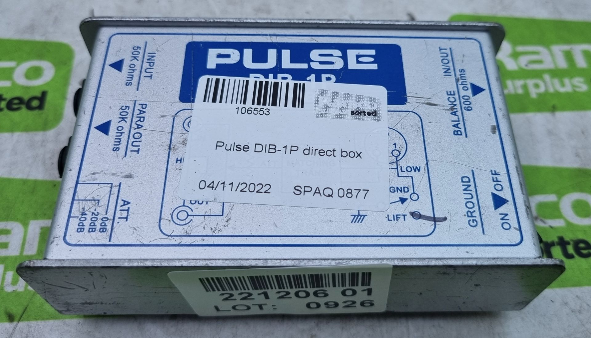 Pulse DIB-1P direct box