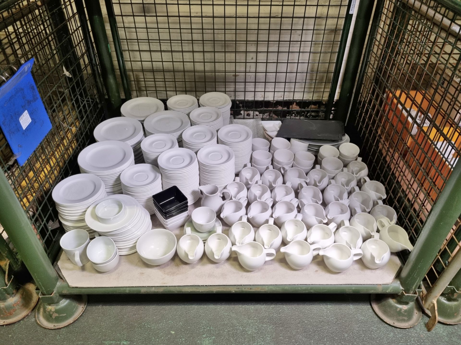 Churchill Alchemy china dinner plates, side plates and milk jugs