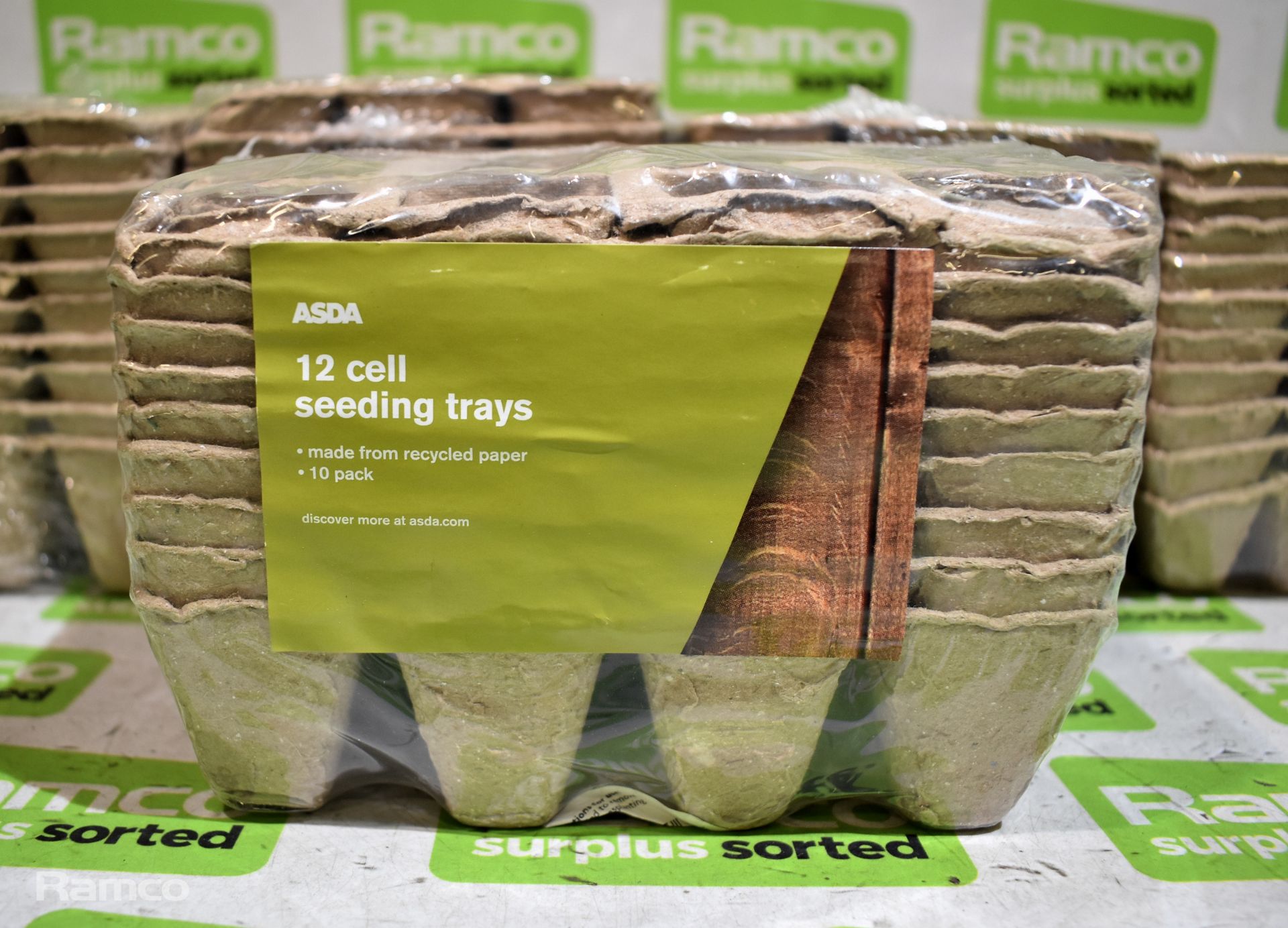 5x Asda 12 cell Garden Seeding Trays - 10 pack - Image 2 of 3