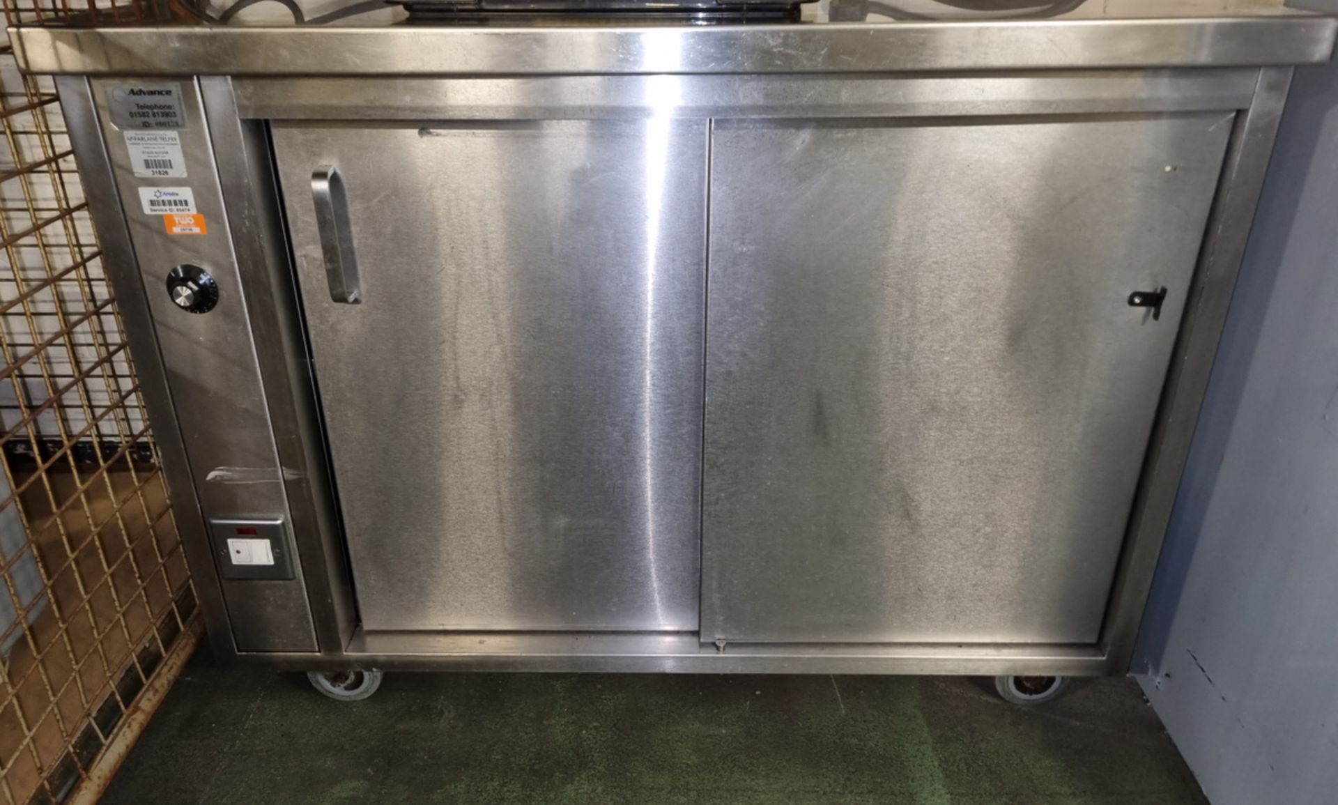 Stainless steel mobile heated holding cabinet - Bild 3 aus 6