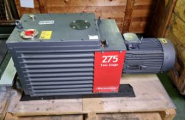 Edwards E2M75 two stage rotary vane vacuum pump - A367-01-935 - 248kg - serial 109439808