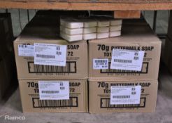 8x boxes of Buttermilk soap bar 70g - case of 72