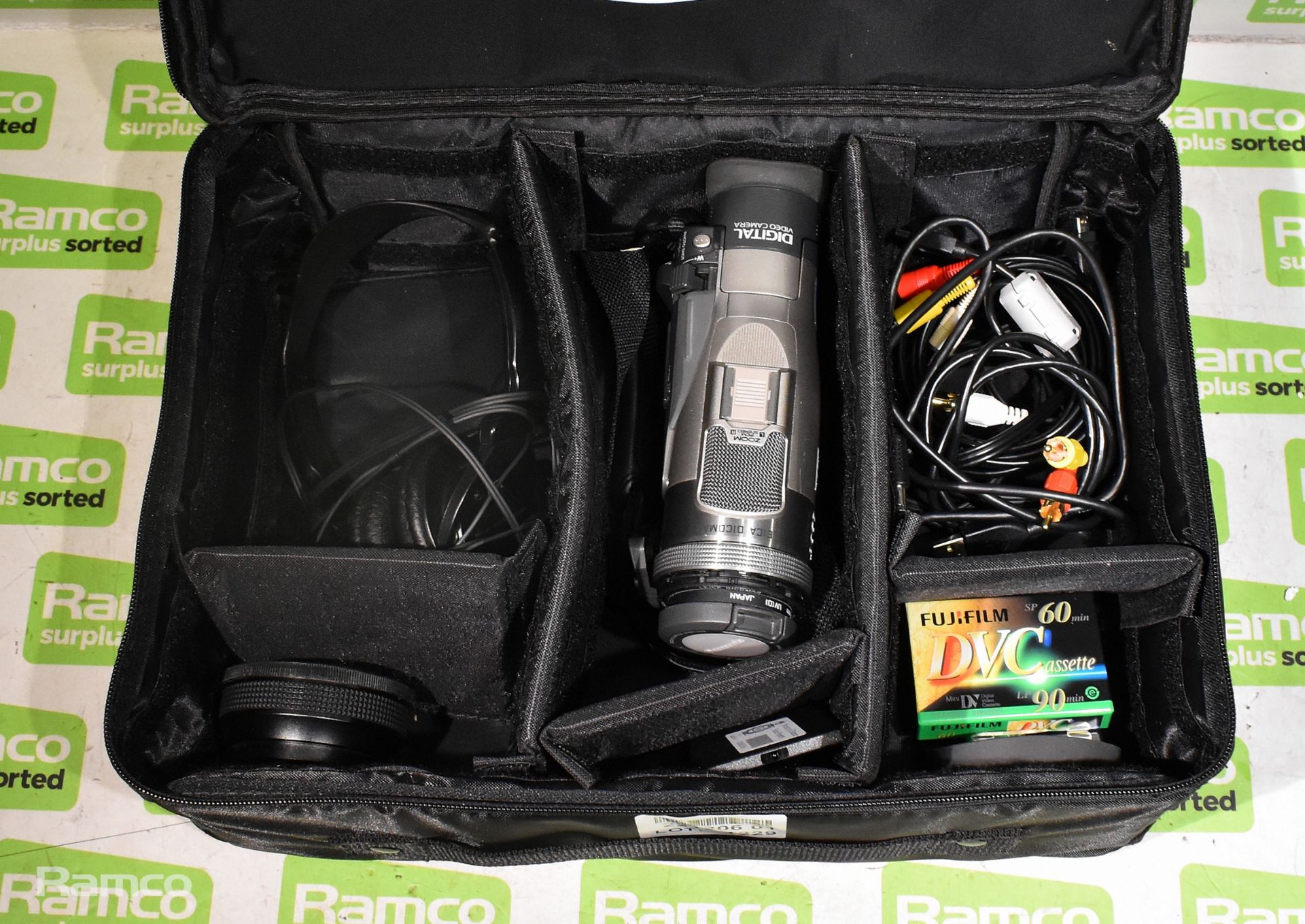 Panasonic NV-MX300 silver digital mini DV PAL video camera camcorder with Sony MDR-V50 headset - Image 2 of 12
