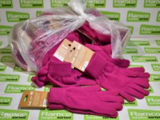 40x Trendz Touch Screen Gloves Plum - Size Small Adult