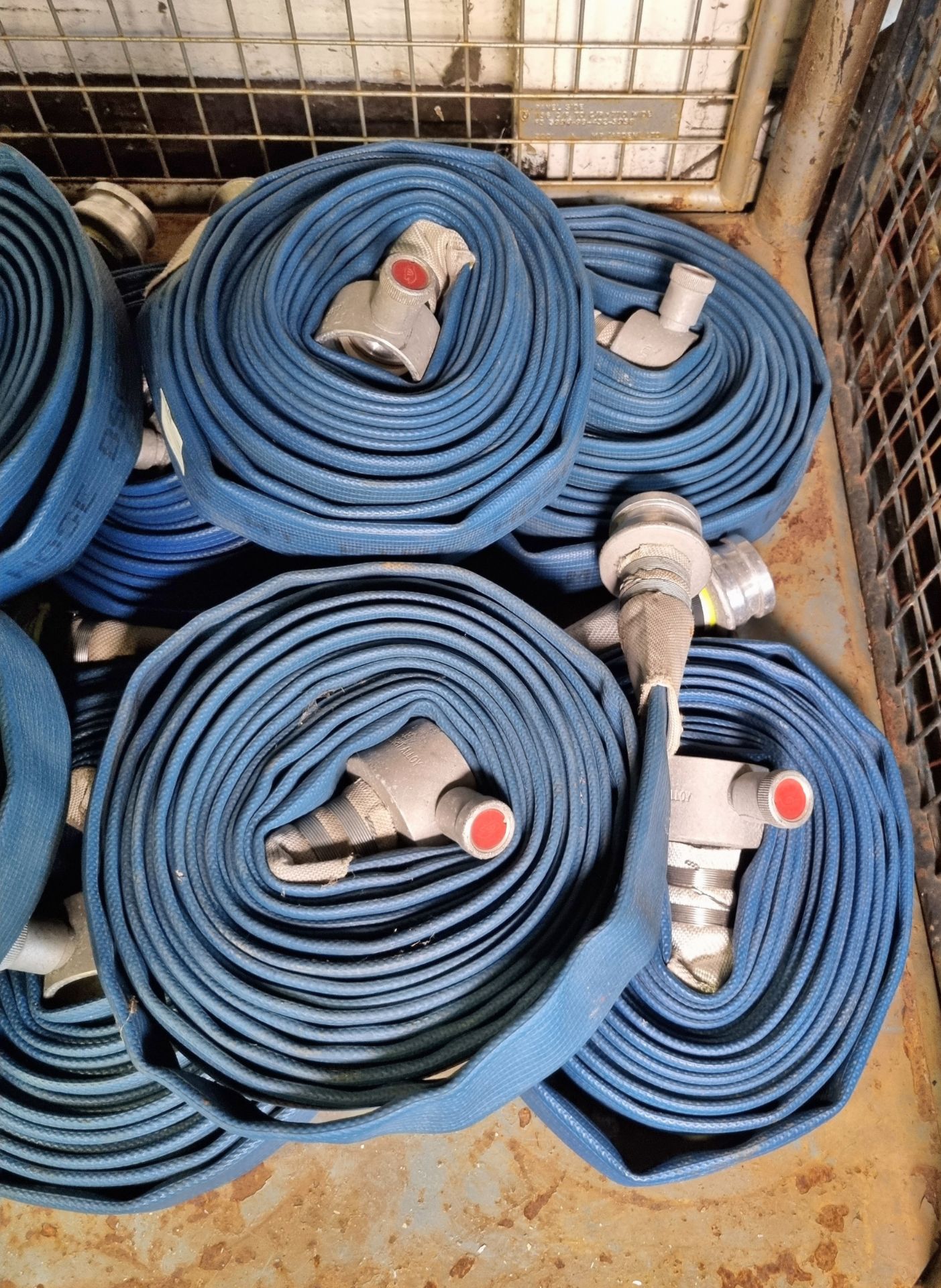 10x Layflat Type-3 fire hoses 75mm x 12 mtr - Image 2 of 3