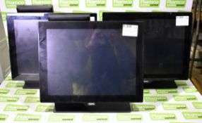 3x Aures Yuno 15" touch screen till monitors