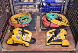 2x Vetter Air bag sets - x1 deadman controller 10 bar/145 psi , x2 hose, x2 V22 air bag