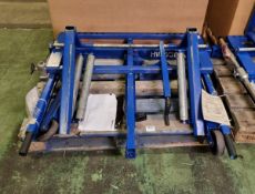 Weber UK WT500FLEX hydraulic wheel moving trolley - capacity: 500kg