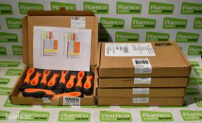 5x boxes of Bacho No6 plastic file handles 10 per box