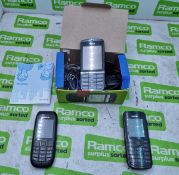 Nokia Asha 300 phone black in box with charger and accessories, Bag of 2 Nokia phones no accessories