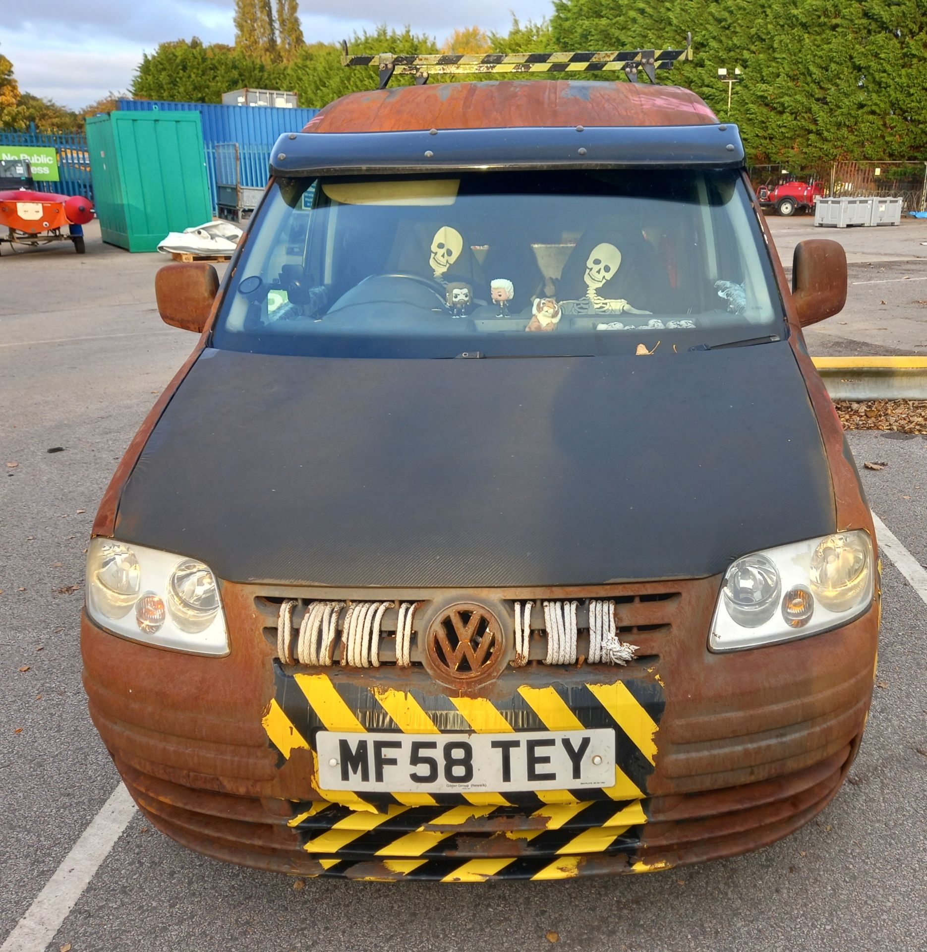 2008 (58) Volkswagen Caddy C20 TDI 1896cc converted day van with rust effect paint - Image 7 of 53