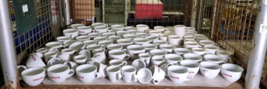 Mixed sized Costa coffee cups - approx 90 pcs