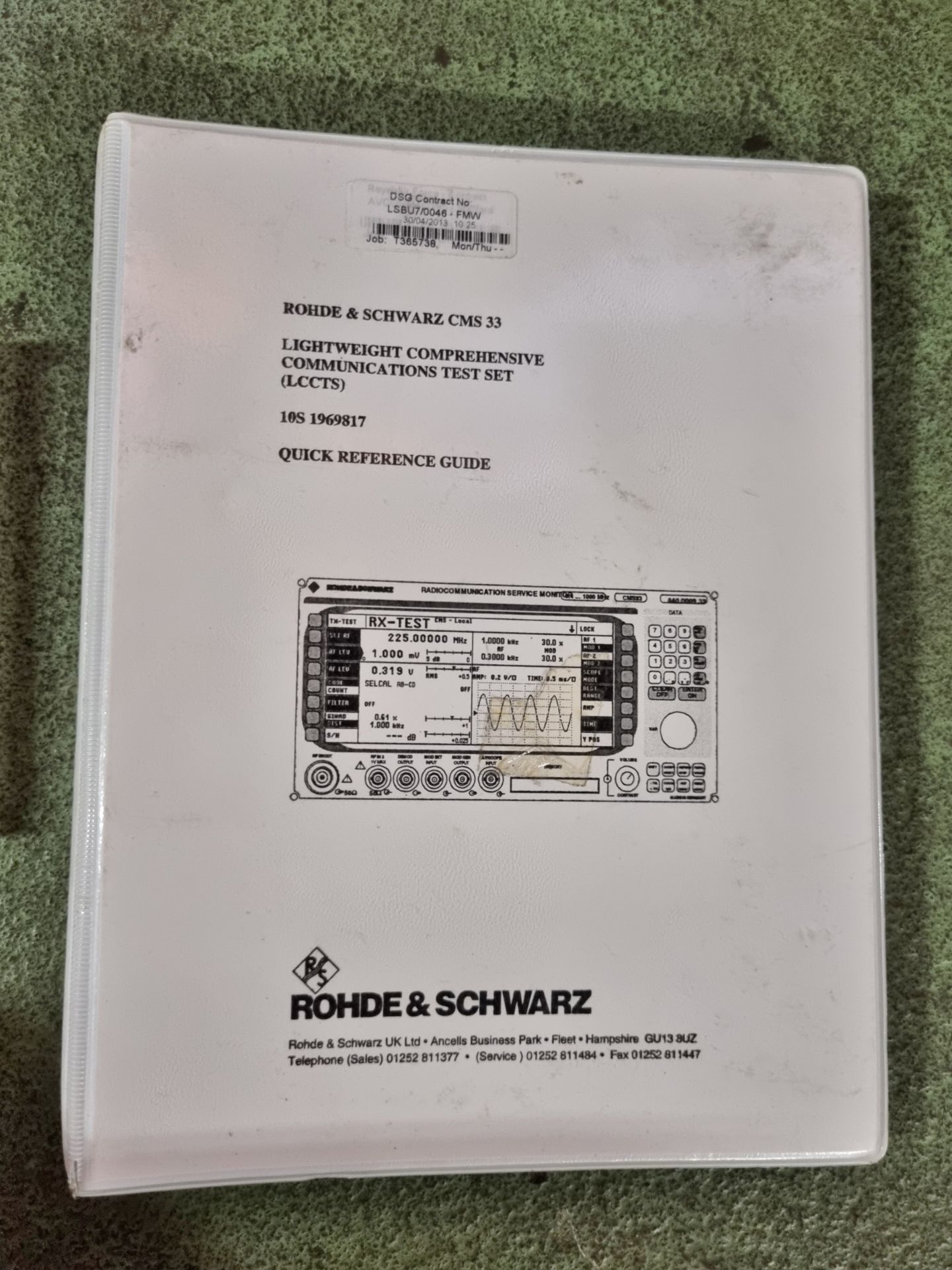 Rohde & Schwarz CMS33 Radiocommunication Service Monitor - Image 7 of 8