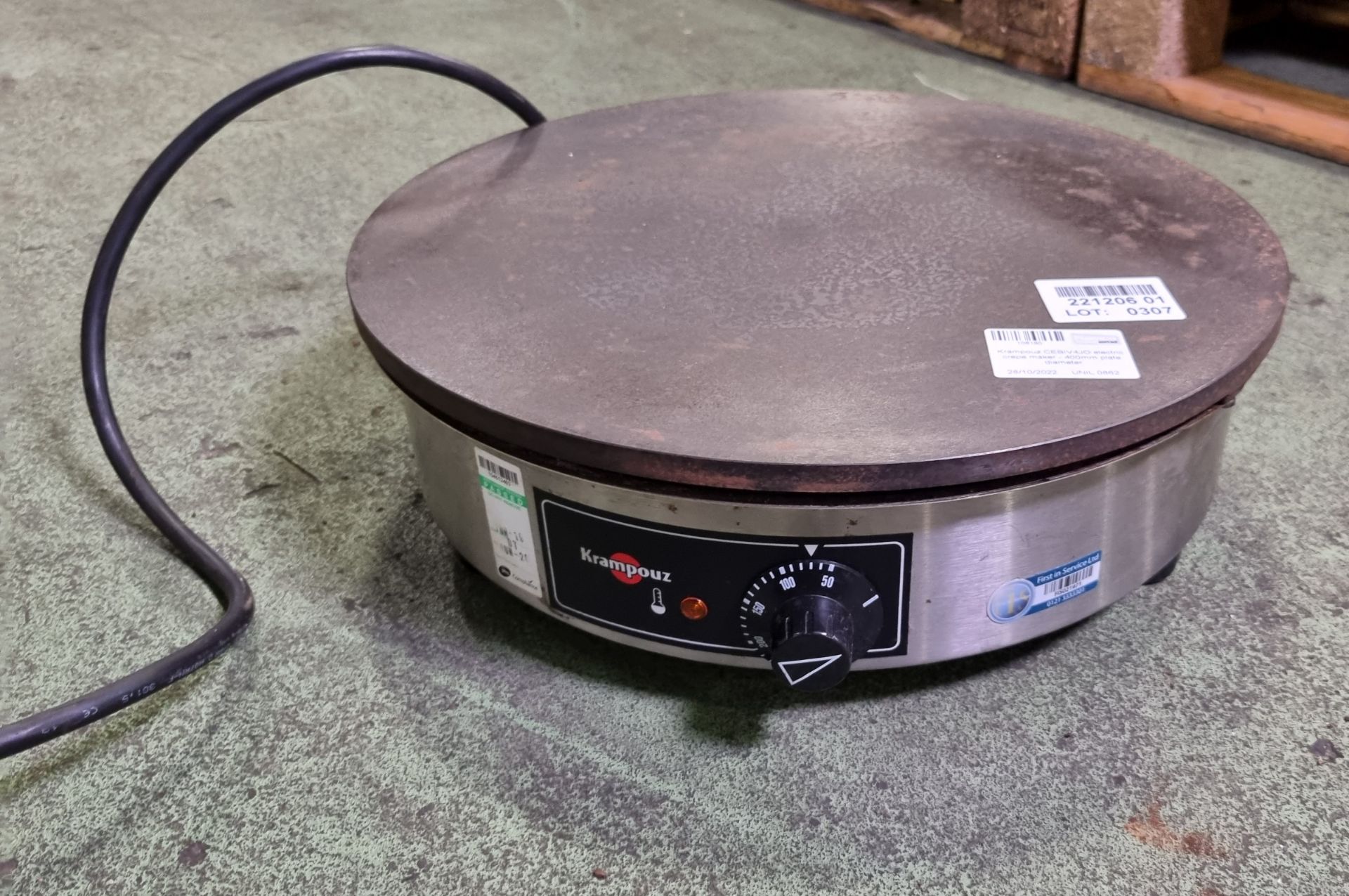 Krampouz CEBIV4JO electric crepe maker - 400mm plate diameter - Image 2 of 3