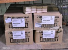 8x boxes of Buttermilk soap bar 70g - case of 72