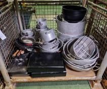 Catering equipment - pots and pans of assorted types, shapes and sizes