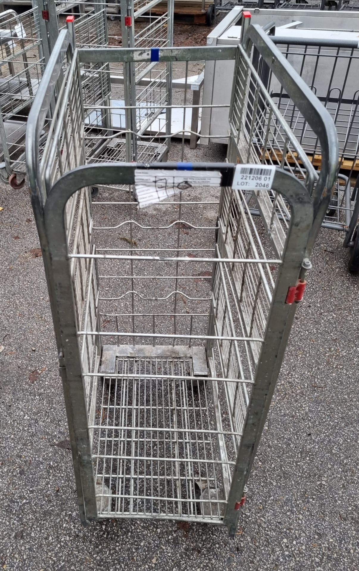 4 sided roll cage milk trolley - 45x65x125cm - Image 3 of 3