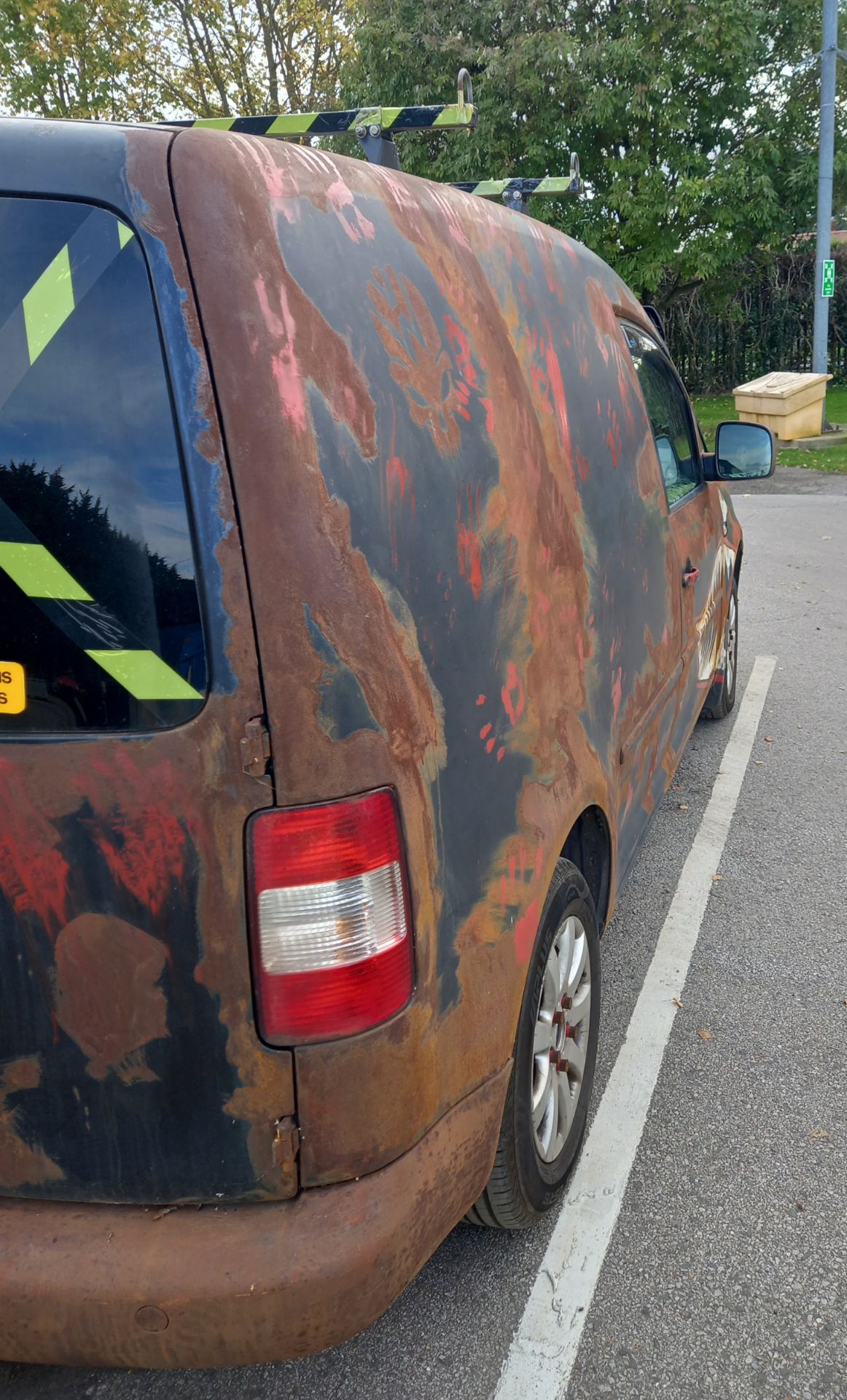 2008 (58) Volkswagen Caddy C20 TDI 1896cc converted day van with rust effect paint - Image 6 of 53