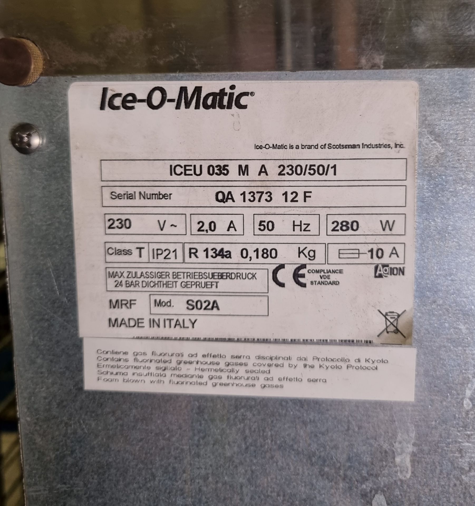 Ice-O-Matic ICEU 035-M-A ice machine 230V - L 33 x W 46 x H 60cm - Image 5 of 5