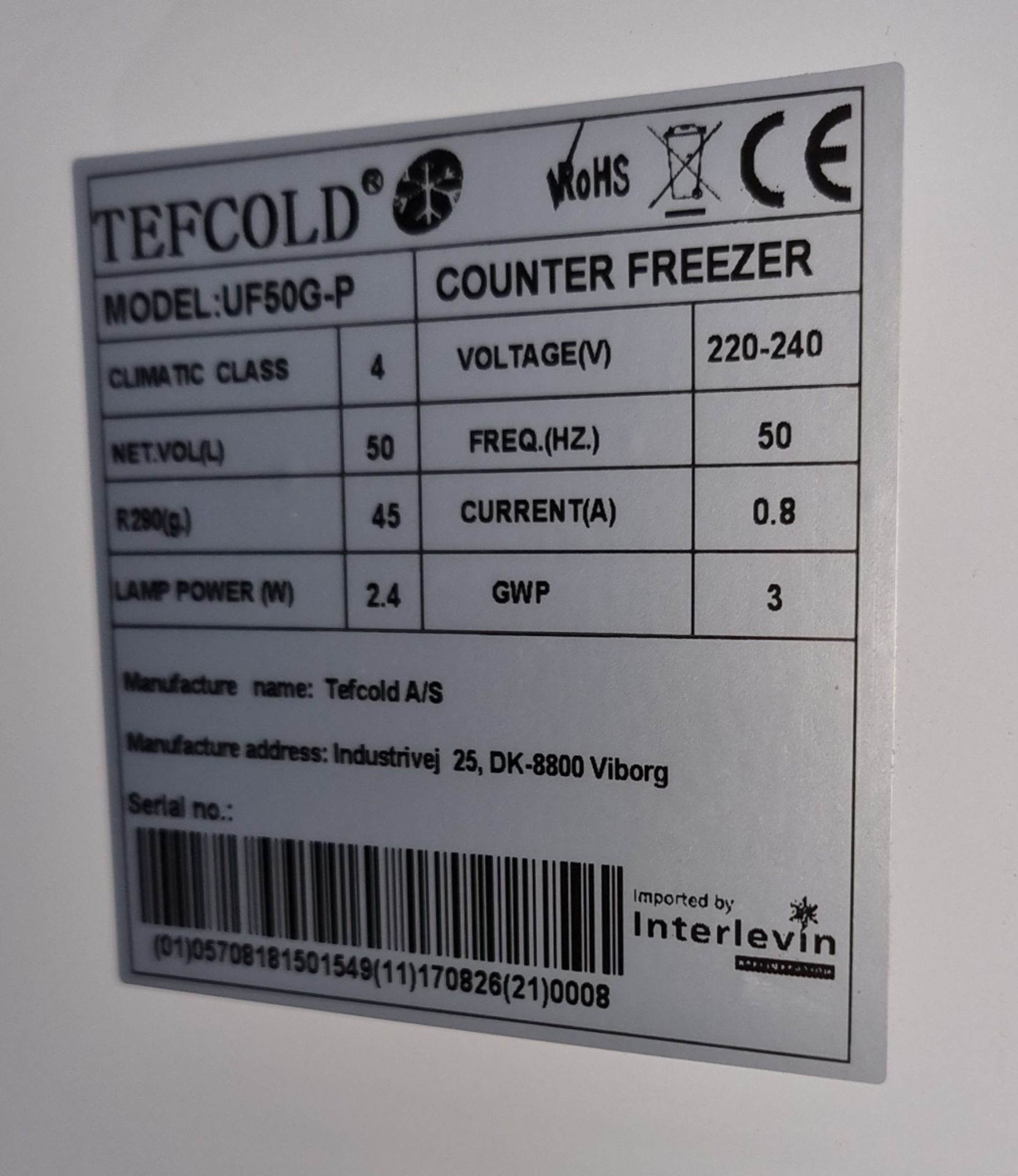 Tefcold UF50G glass door display freezer - Image 4 of 4