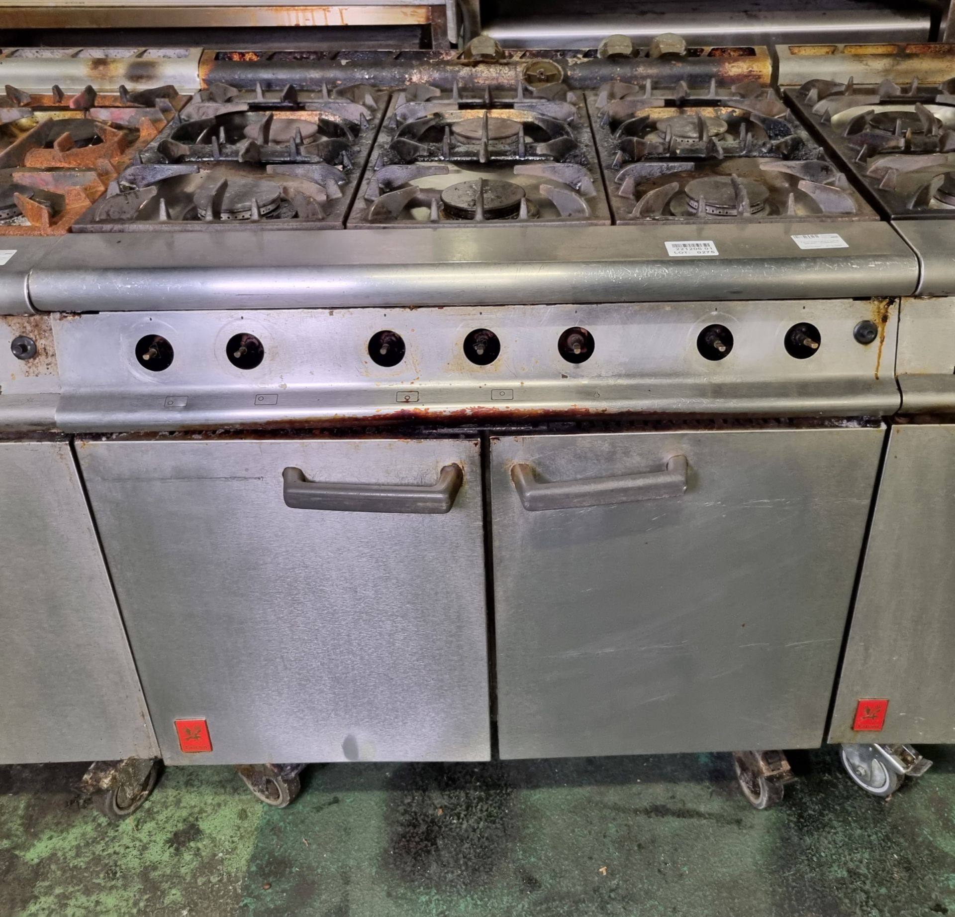 Falcon Dominator 6 burner gas oven - 90 x 88 x 95cm - missing hob knobs