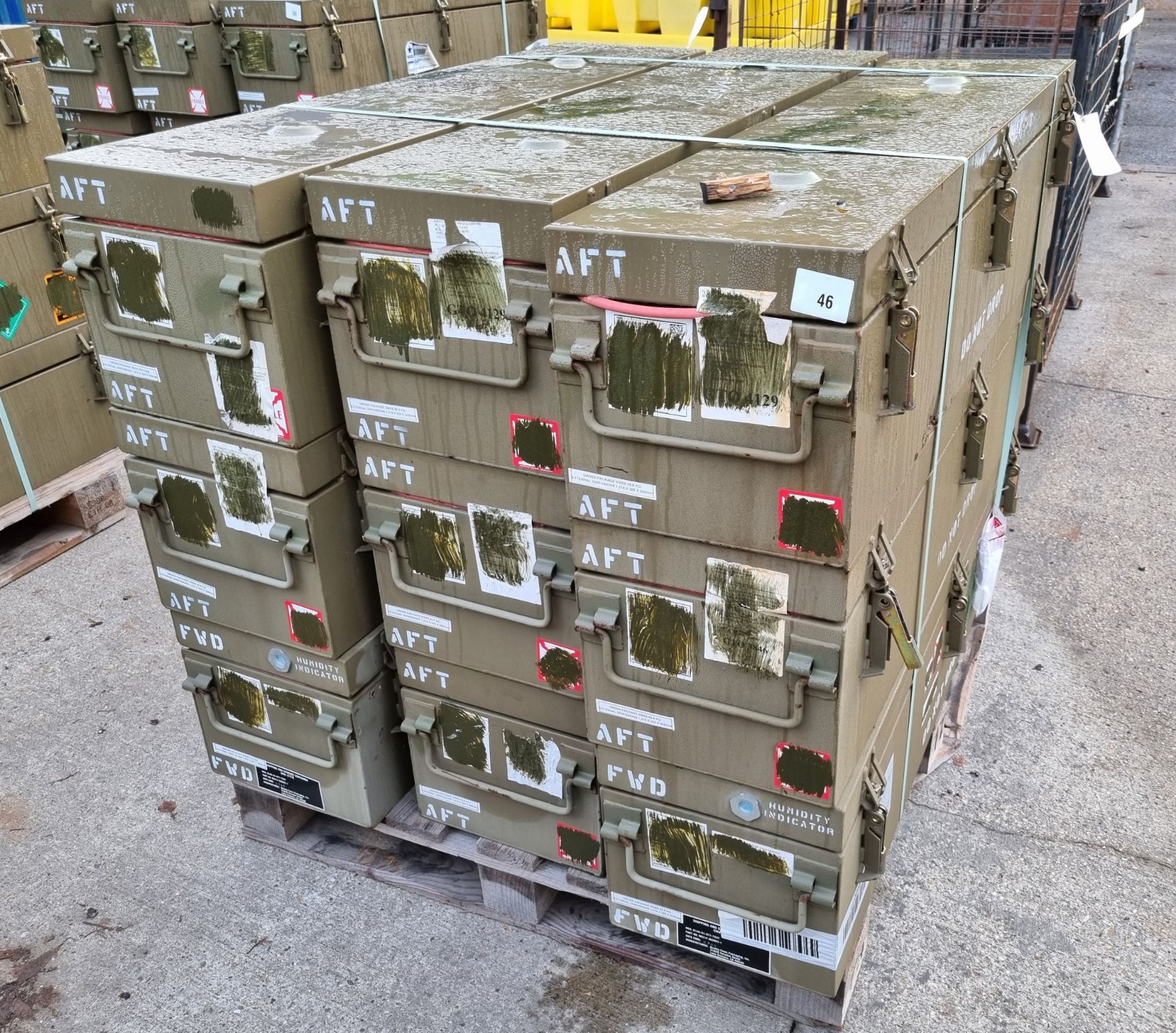 9x Green Metal storage containers - 125x30x30cm - Image 2 of 2