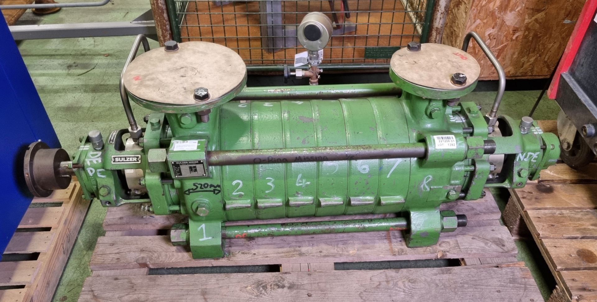 Sulzer Weise MB 80-230/7 centrifugal boiler feed pump