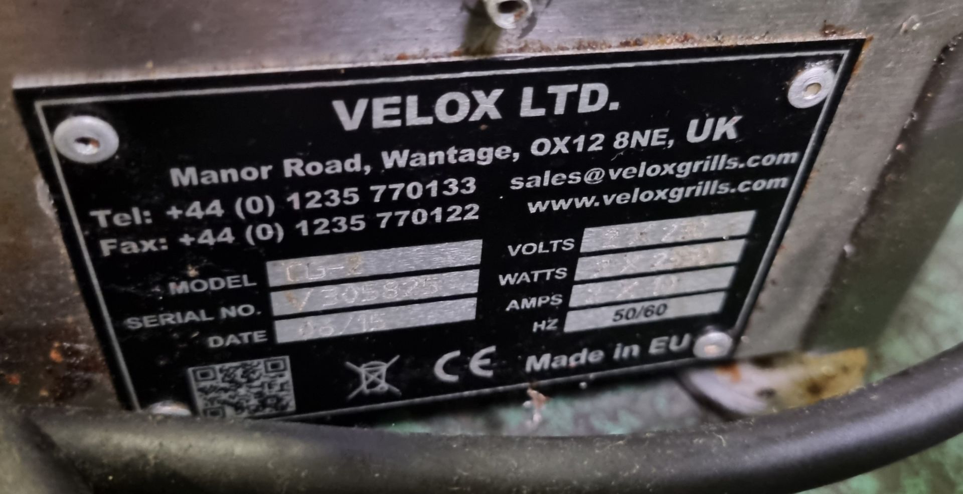 Velox Ltd CG-2 double contact/ panini grill - Image 5 of 5