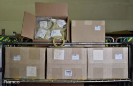 8x boxes of 3M transparent polypropylene packaging tape, 25mm width, 66m length - 36 rolls per box