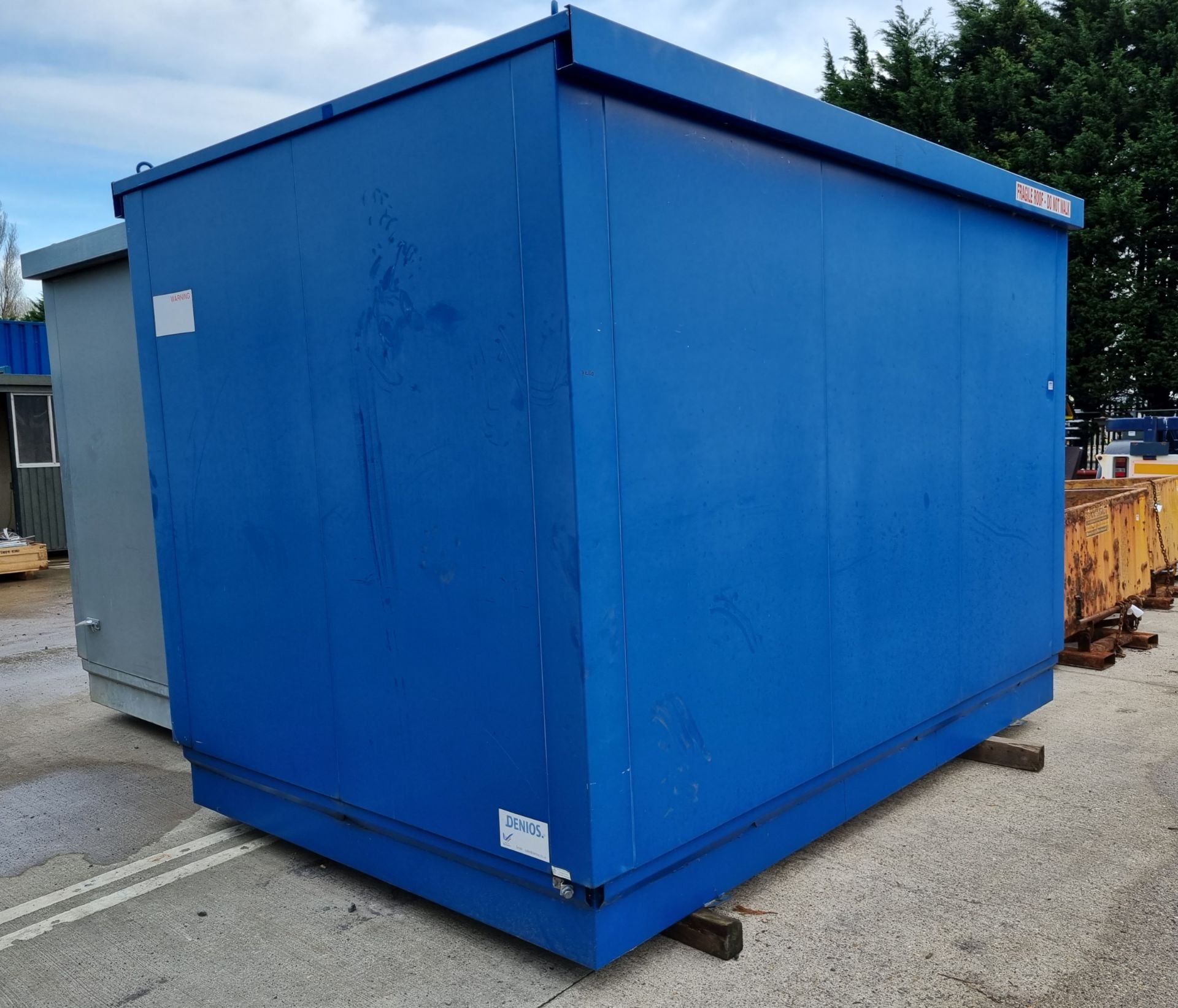 Oil drum storage container - approx size: 360x240x250cm - Image 2 of 6