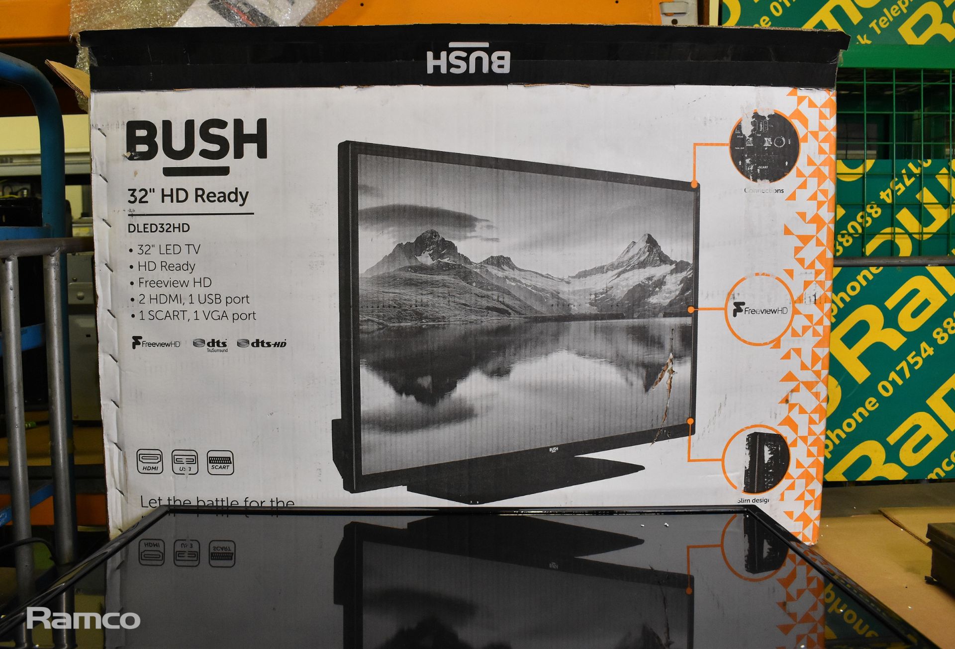 Bush DLED32HD 32" TV - no stand - in cardboard box - Image 4 of 4