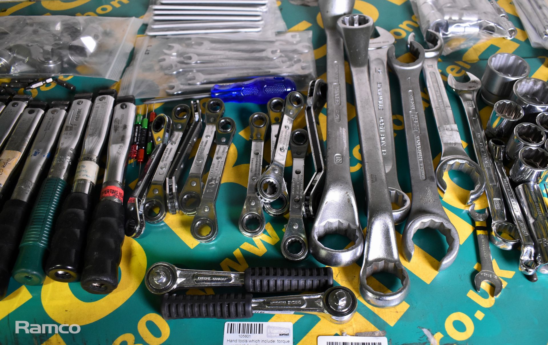 Hand tools - torque wrench handles, spanners, adjustable spanners, ratchet spanners, sockets - Image 3 of 5