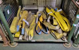 11x Webbing slings - 2.5 mtr 3 ton, 11x Webbing slings - 4 mtr 3 ton - Damaged AS SPARES OR REPAIRS