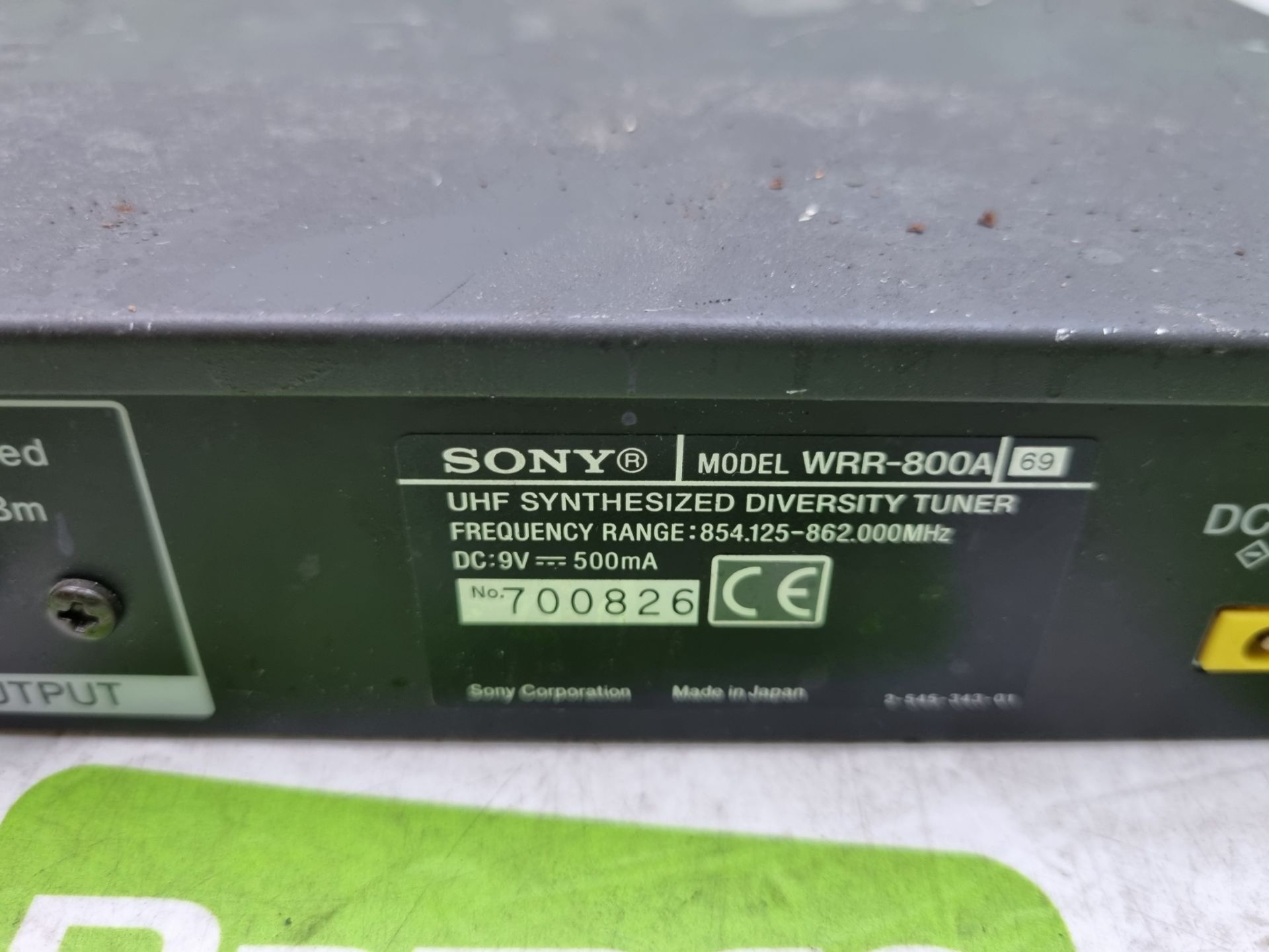 Sony WRR-800A UHF synthesized diversity tuner - L22 x W26 x H5cm - Image 4 of 4