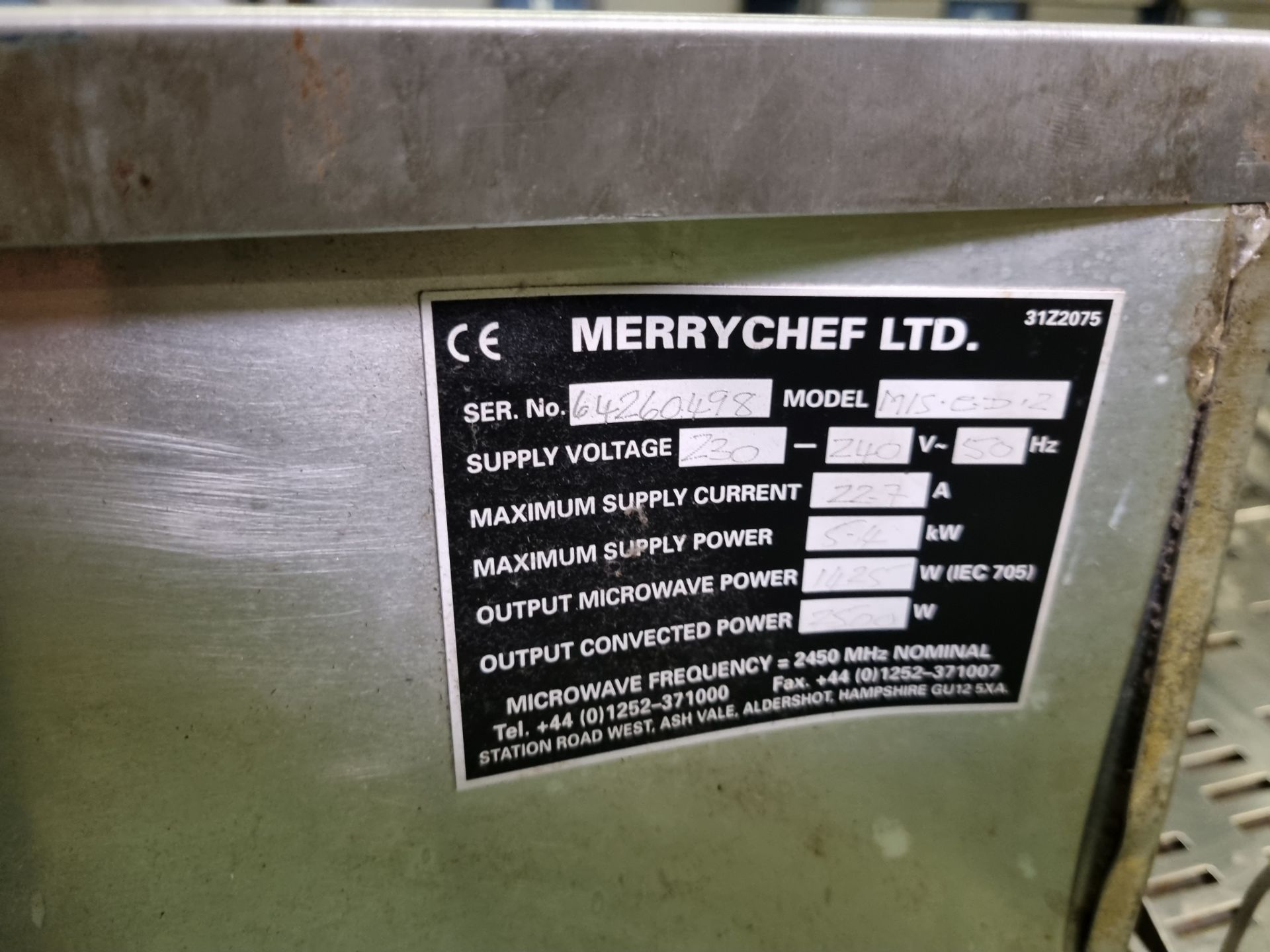 Merrychef MIS GD 2 electric oven - 60 x 71 x 65cm - Image 5 of 6