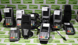 8x Verifone VX 820 card reader with tilt and swivel stand