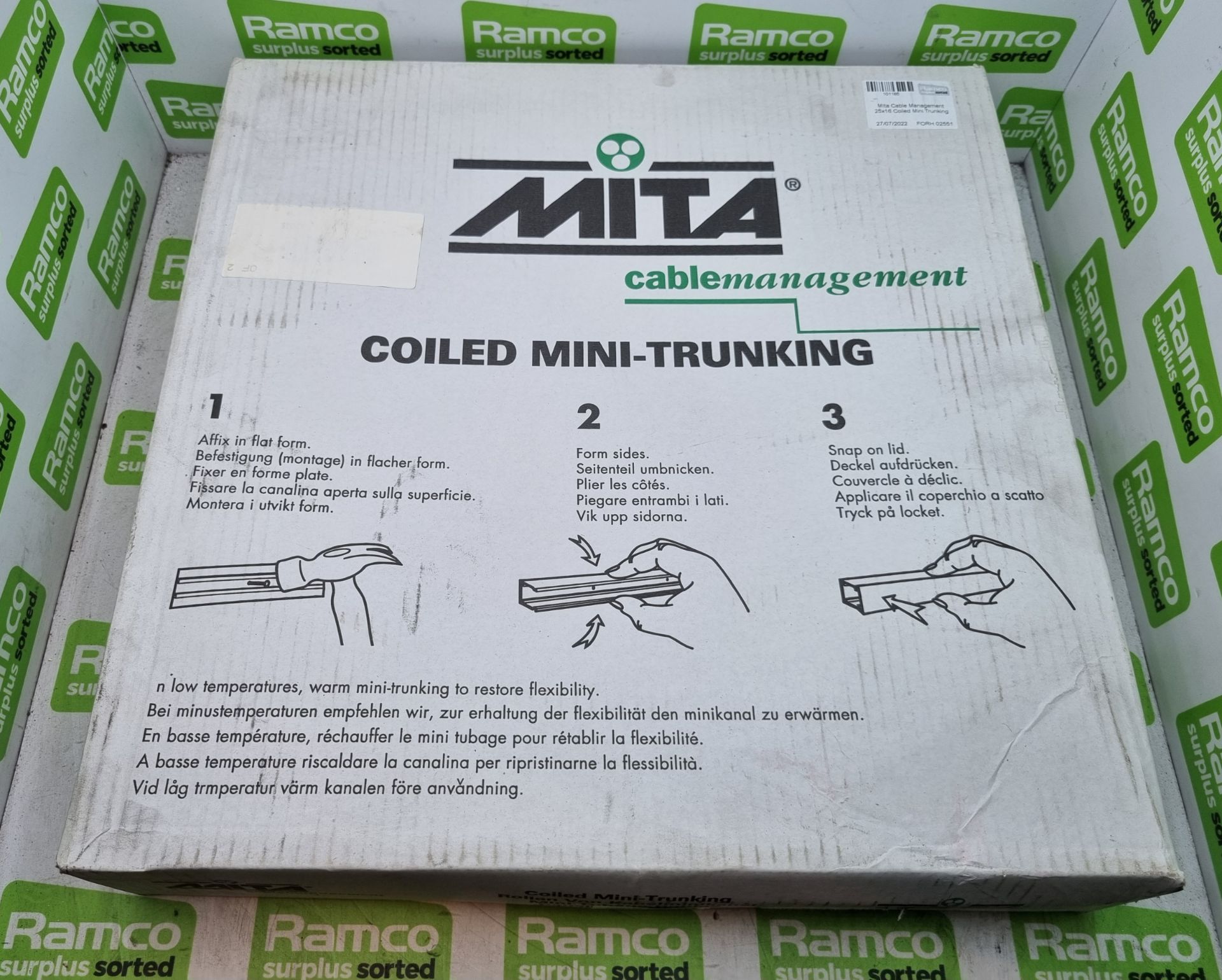 MIta Cable Management 25x16 Coiled Mini Trunking - Image 2 of 4