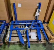 Weber UK WT500FLEX hydraulic wheel moving trolley - capacity: 500kg