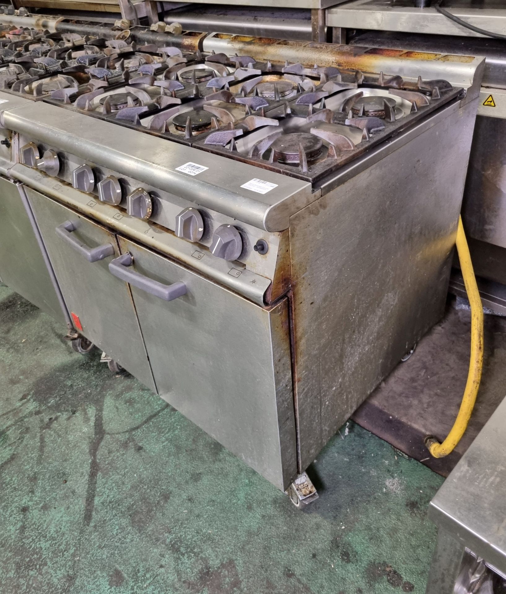 Falcon Dominator 6 burner gas oven - 90 x 88 x 95cm - Image 3 of 5