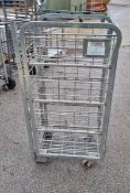 4 sided roll cage milk trolley - 45x65x125cm