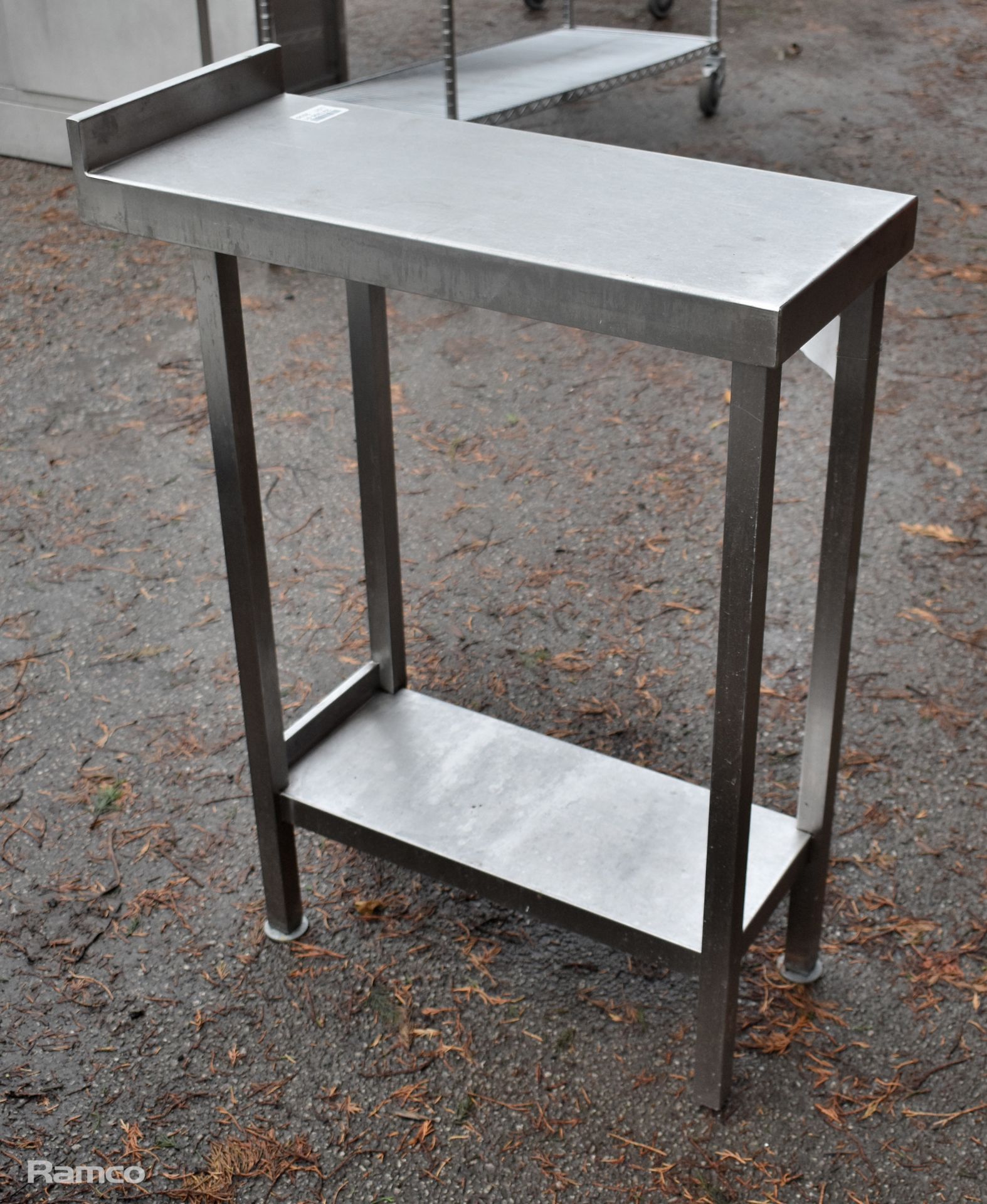 Stainless steel table with 1 x shelf - Image 2 of 3