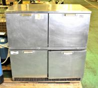 Refrigerated counter with 4 drawers - 100 x 60 x 90cm