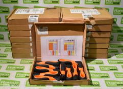 15x boxes of Bacho No6 plastic file handles 10 per box