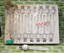 15x pendant fluorescent lamps in tray