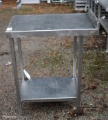 Stainless steel table - L400 x D700 x H900mm
