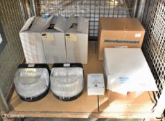 5x Whitecroft Lighting C382D wall mounted light units 44W, Nederman 9099 filter unit