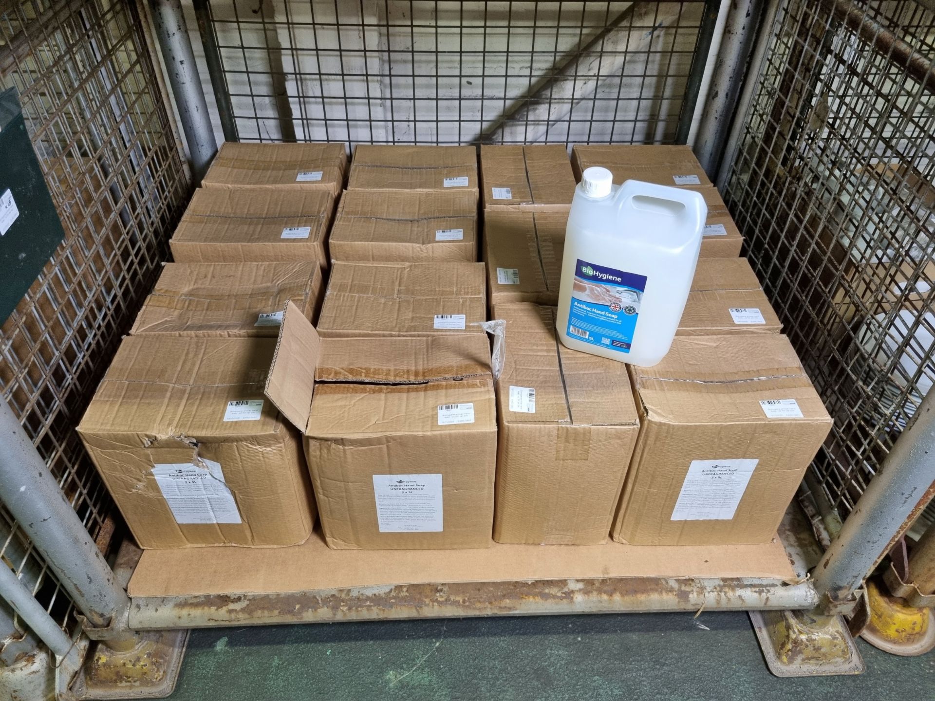 15x boxes of BioHygiene antibacterial hand soap - 5ltr bottles - 2 per box