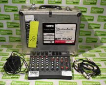 Soundcraft Spirit Notepad Audio mixer 240V 50Hz & case - L37 x W14 x H31cm