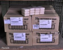 8x boxes of Buttermilk soap bar 70g - case of 72